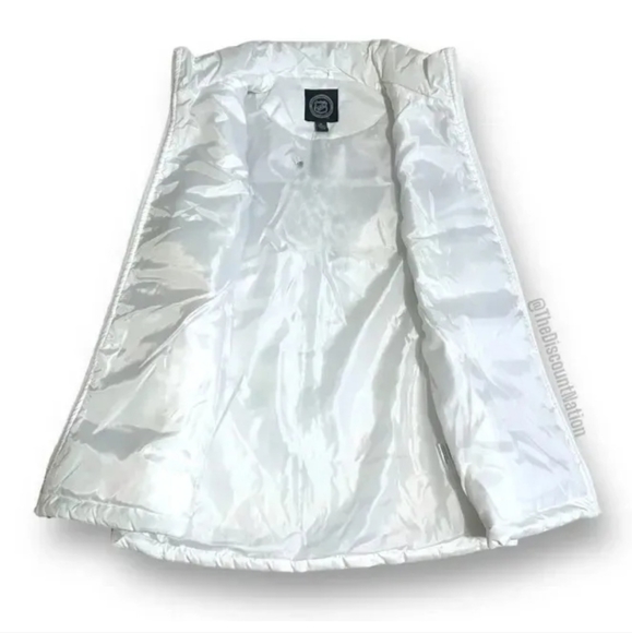 NHL NASHVILLE PREDATORS WHITE ZIP-UP PUFFY VEST  WOMEN'S NWT - Picture 4 of 6